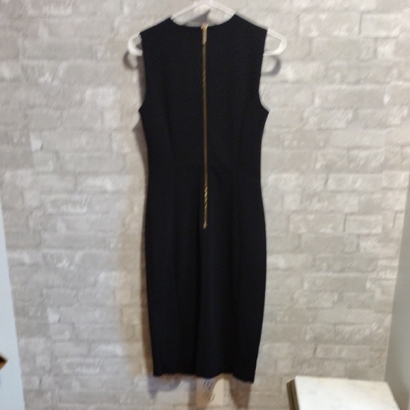 Elegant Black Sleeveless Dress - Picture 3 of 5